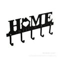 thumbnail image 1 of Key Holder for Wall, Black Wall Mount Key Hanger with, 1 of 6
