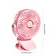 thumbnail image 3 of Mini ventilador de escritorio recargable por USB | Clip portátil Blanco Negro Rosa | Funcionamiento silencioso de 5 velocidades | Viento fuerte Bajo ruido | Material ABS | 16,5x6x19,5 cm | Tiempo de, 3 of 6