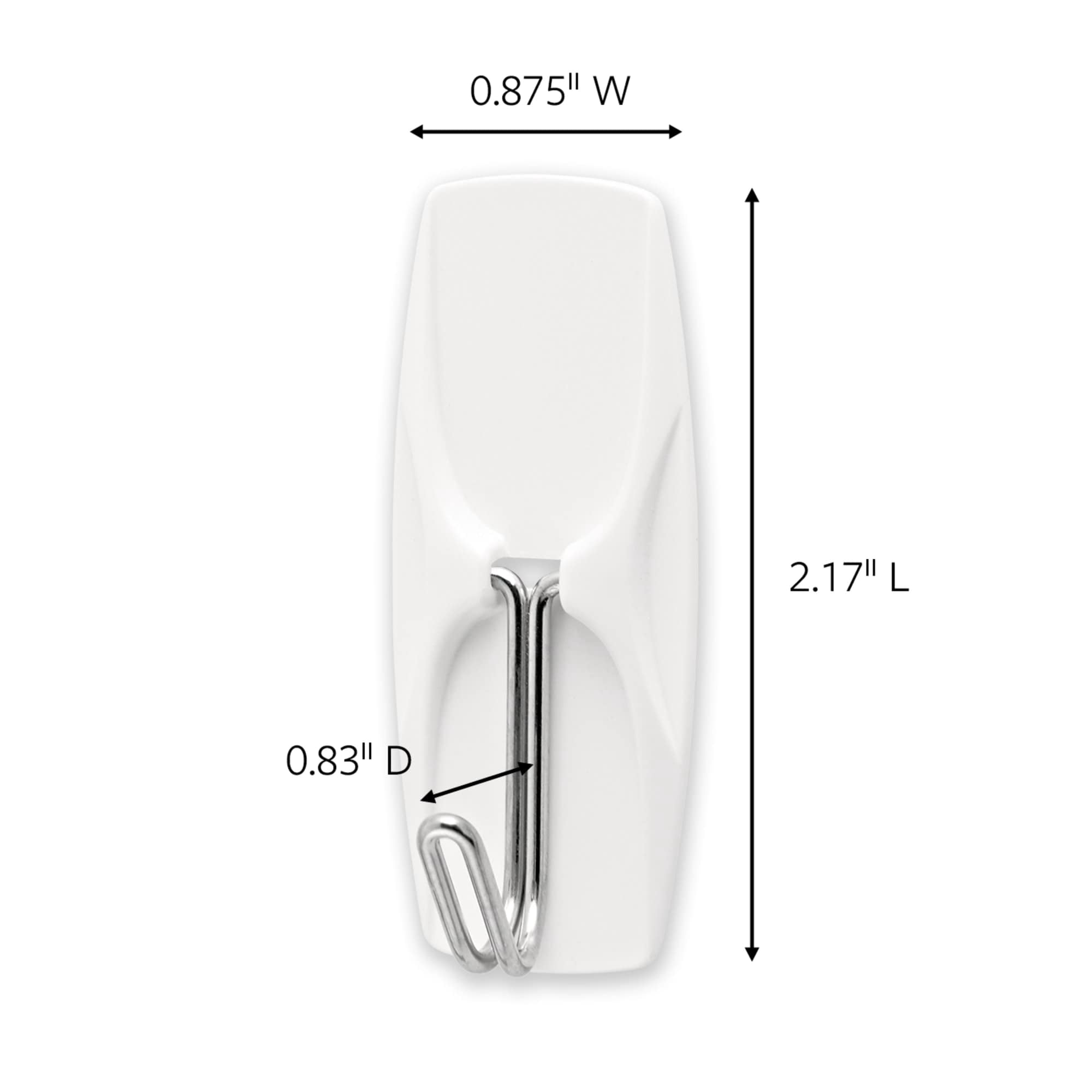 Command® Medium Wire Hooks, 35 Hooks, 40 White Adhesive Strips, Damage Free Hanging Picture Hangers, No Tools Wall Hanging Strips For Living Spaces