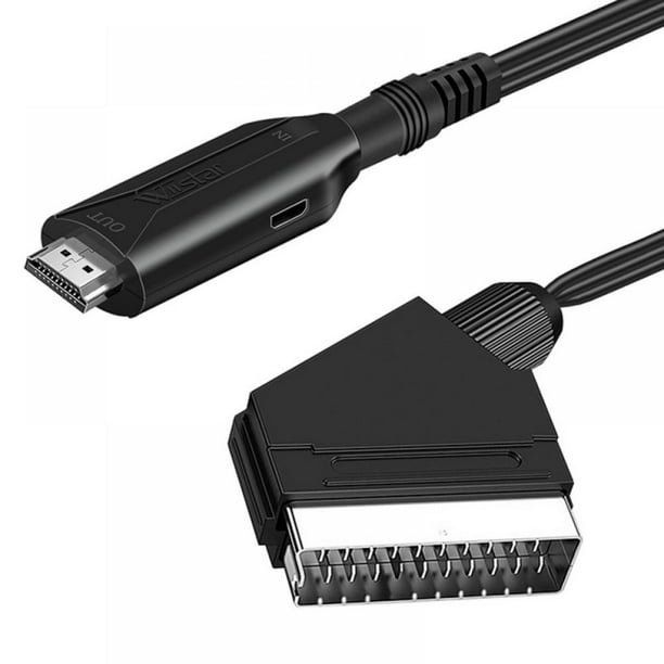HDMI-Compatible Cables Plug And to HDMI-compatible Converter SCART Portable 1 Meter/3.3ft Audio Vídeo Converter SCART Conversion - Walmart.com