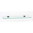 thumbnail image 2 of Alno A6650-24 Royale 24" Wide Glass Bathroom Shelf - Nickel, 2 of 6