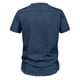 thumbnail image 4 of Camiseta de denim con cuello en V para hombre: camiseta de manga corta con flecos, diseño moderno, versátil para el trabajo o las vacaciones, tallas disponibles de la S a la XXXL, 4 of 8