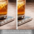 thumbnail image 2 of Thirstystone Blue Palms Tumbled Tile Stone Coaster Create Your Own Set, 2 of 8