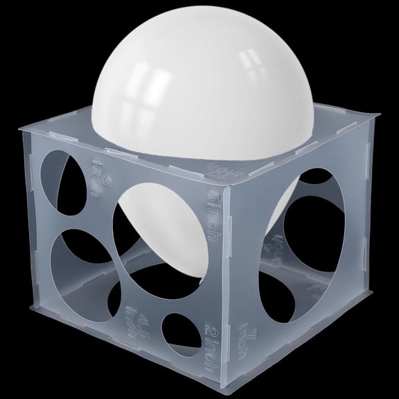 LQQBOX 11 Holes Balloon Sizer Cube Box, 2-10 Inch Collapsible Plastic Balloon Size Measurement Tool for Party Balloon Decoration, Balloon Columns, Balloon Arches
