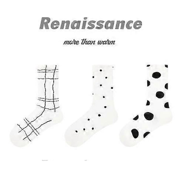 3 Pairs Of Women Crew Socks Dot Pattern Socks Novelty Socks Ankle Socks Crew Socks For Men Girls Women Ladies Mothers