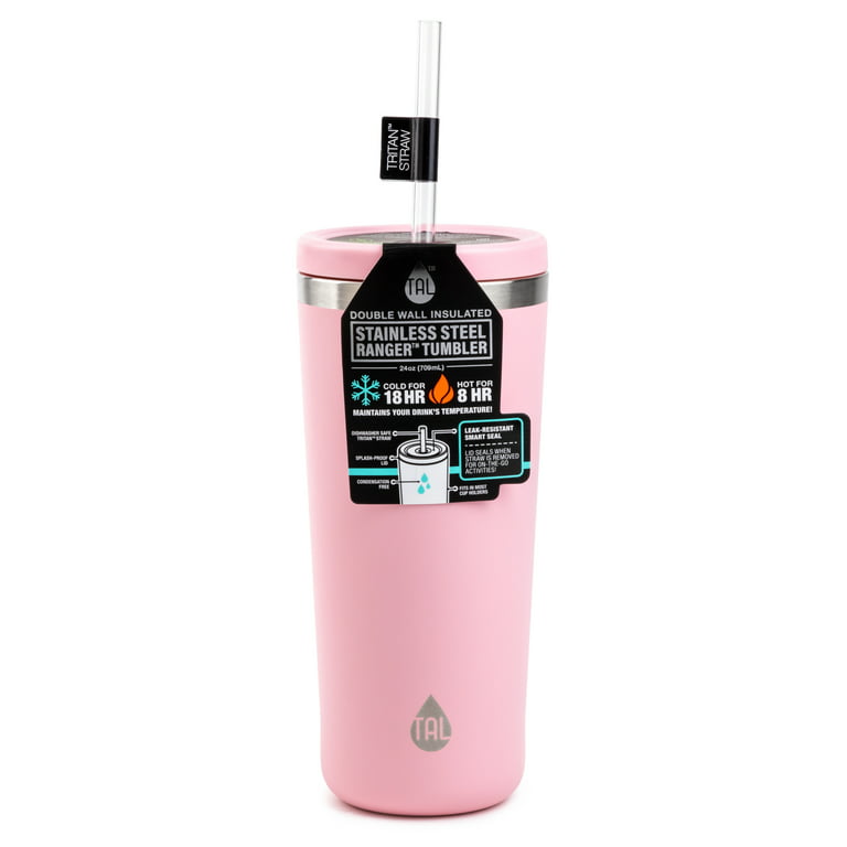 TAL Stainless Steel Ranger Tumbler Water Bottle 24 fl oz, Pink 