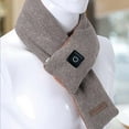 thumbnail image 2 of XMMSWDLA Heated Scarf, Winter Intelligent USB Heating Scarf for Neck Pain Relief Indoor Outdoor Warm Neck Wrap Gift Idea Khaki Heating Warm Scarf, 2 of 6