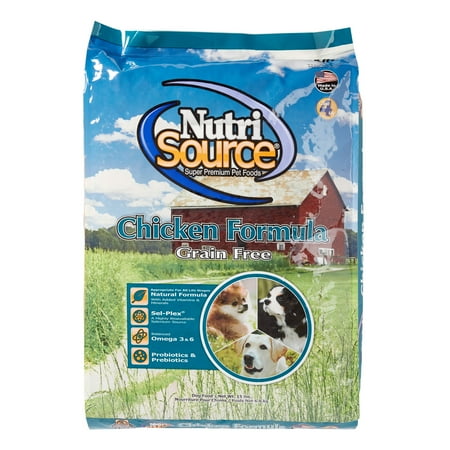 NutriSource Grain-Free Chicken & Pea Formula Dry Dog Food ...