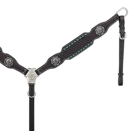 Royal King Western Breast Collar Bryson Basket Weave Dark Oil 45-9905