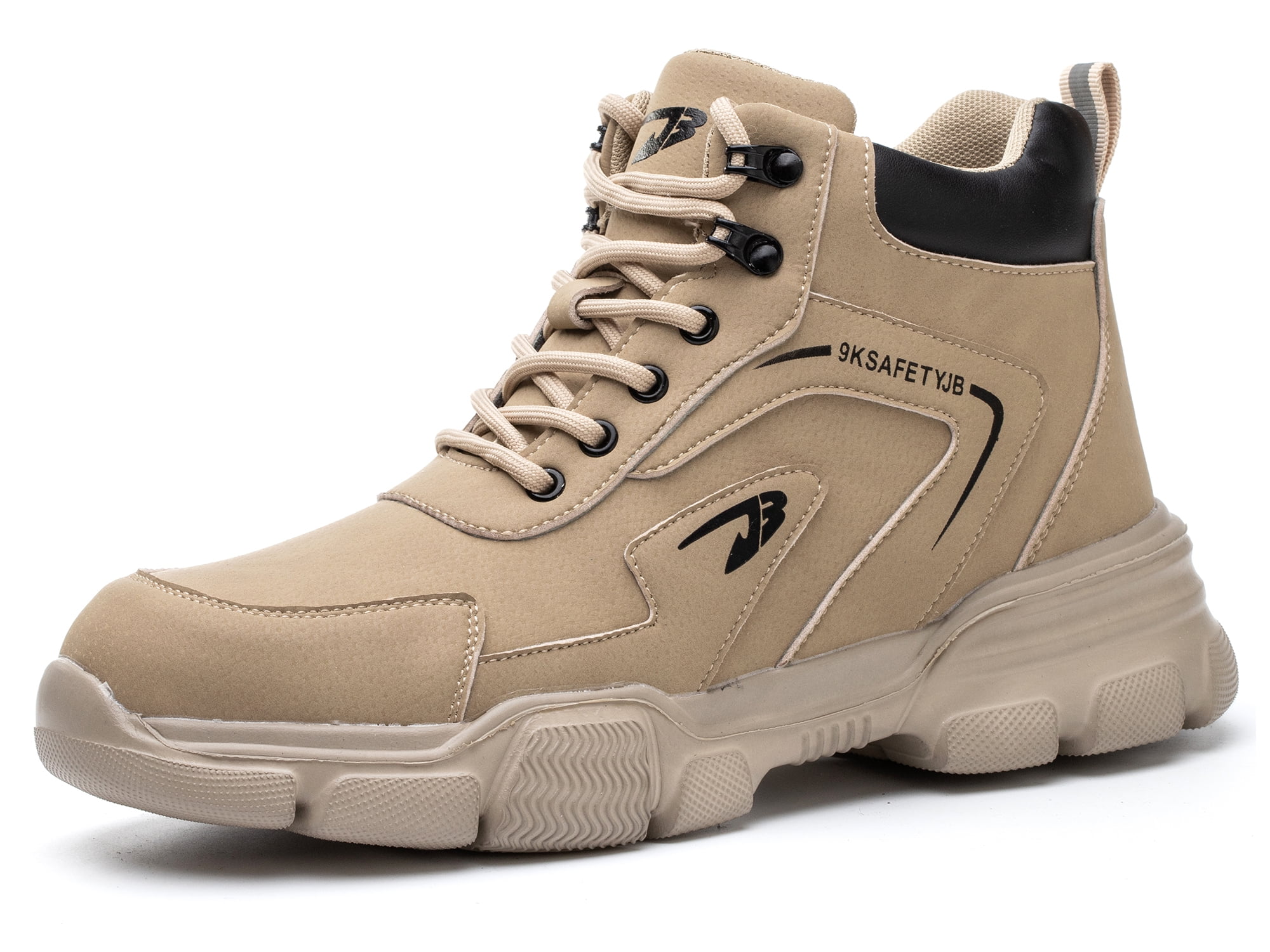 OwnShoe Waterproof Men’s Work Boots Steel Toe Safety Shoes Non-Slip ...