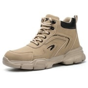 Waterproof Steel Toe Work Boots for Men Women Lightweight Safety Shoes Non-Slip Industrial Sneakers
