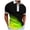Green, variant on FUZHIQ Men's Quarter Zip Polo Shirts Short Sleeve Gradient Print Casual Golf Polo Breathable Quick Dry Athletic Daily Wear Fashion Collared Shirt for Men,XXL