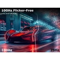 thumbnail image 2 of XGaming 24 Inch Monitor, FHD 100Hz 1080P, IPS 16:9 Frameless Computer Monitor, 99% sRGB, Low Blue Light Eye Care, FreeSync, PC Screen Built-in Speakers, HDMI VGA Display, VESA, Tilt Adjustable, Black, 2 of 4