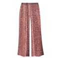thumbnail image 1 of Medium Petite Red Dawn Sparkling Effect Slinky Palazzo Capri Pants, 1 of 4