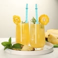 thumbnail image 4 of Guiexla Swirl Tumbler Straws Colorful Reusable Long Hard Translucent Plastic Drinking Straws Lightweight Safe Cup Straws for Home School Kitchen Restaurant Party, 4 of 8