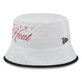 thumbnail image 3 of Men's New Era White/Black Miami Heat 2025 NBA Draft Nylon Bucket Hat, 3 of 4