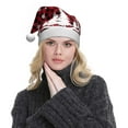 thumbnail image 5 of Balery Christmas Tree Buffalo Plaid Pattern Santa Hat Christmas Hat Funny Christmas Hat Christmas Knitted Beanie Hat For Men Women Adult, 5 of 6