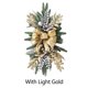 thumbnail image 4 of Guirnalda decorativa de ambiente hogareño de Navidad (dorado con luz), 4 of 4