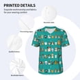 thumbnail image 3 of KLL Cartoon Dogs for Men's Baseball Shirts,Short Sleeve Casual Shirts Button Down Shirt for Men Beach Summer Wedding Shirt-Medium, 3 of 7
