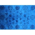 thumbnail image 1 of Ahgly Company Indoor Rectangle Oriental Light Blue Industrial Area Rugs, 2' x 5', 1 of 4