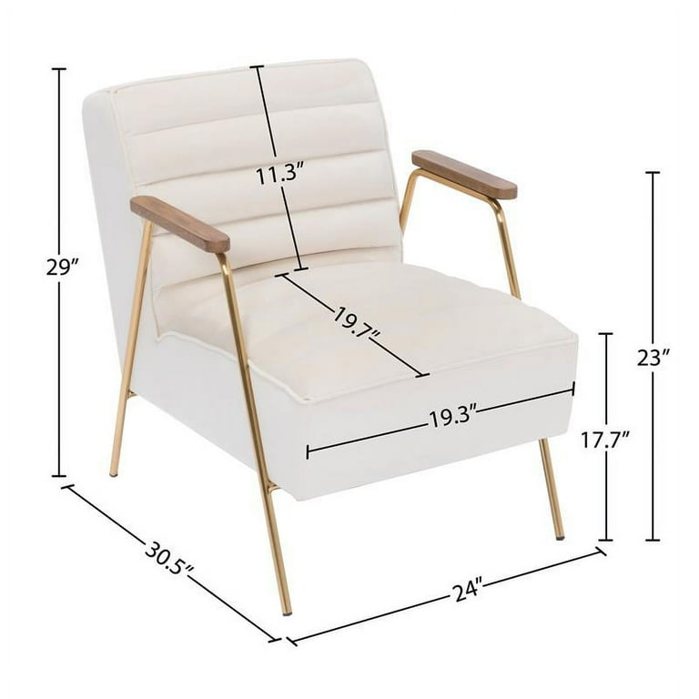 Meridian Furniture Woodford Velvet Accent Chair Meridian Furniture Woodford Velvet Accent Chair