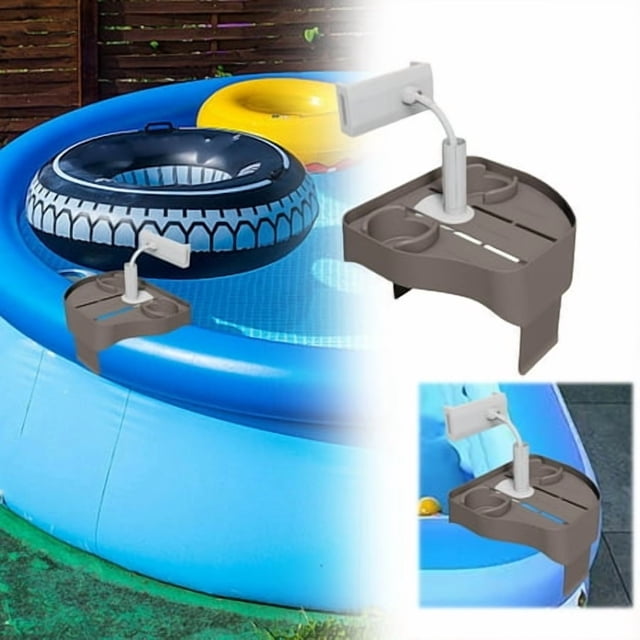 Adjustable Hot Tub Tray Table With Cup Holder Phone Holder Spa Accessories For Outdoor Inflatable Pools Must Have Drink Tray Floating Caddy
