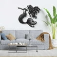 thumbnail image 4 of Elegant Mermaid Embrace Metal Wall Art, 4 of 11