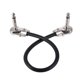 thumbnail image 5 of Cable de audio Ammoon 30cm / 12in Pedal de efecto de guitarra Cable de parche para instrumentos 1/4 "Conector plateado en ángulo recto Chaqueta de PVC negra, paquete de 3 Tomshoo Cable de audio, 5 of 5