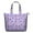 Purple Cartoon Unicorn, variant on Purple Cartoon Unicorn Leaf Flower Pattern Travel Tote Bags for Women Carry On,Large Weekender Bags for Women Travel,Multi Functional Duffle Bag for Work,Shopping,Sports
