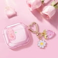 thumbnail image 7 of (with Safety Lock) Clear Case Compatible with Airpods 4 Cases 2024 Women, Cute Soft TPU Transparent AirPods 4th Generation Case iPods 4 Earbuds Case Girl Strawberries Keychain for Airpod iPod 4th Gen, 7 of 7