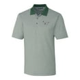 thumbnail image 2 of Men's Cutter & Buck  Midnight Green Philadelphia Eagles Gridiron Classics Big & Tall Forge Tonal Stripe Stretch Polo, 2 of 3