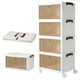 thumbnail image 1 of 4 Niveles Cajas de Almacenamiento, Contenedores de Organizador Plegable de Plástico con Tapas Y Ruedas, Cajas de Organización Apilables para Dormitorio, Sala y Cocina, 1 of 8