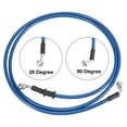thumbnail image 4 of Universal 180cm 70.87" Brake Clutch Oil Hose Line Pipe Blue for Motorcycle, 4 of 8