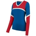 thumbnail image 2 of Augusta S Ladies Cheerflex Rise Up Shell Royal/Red/White 9210, 2 of 2