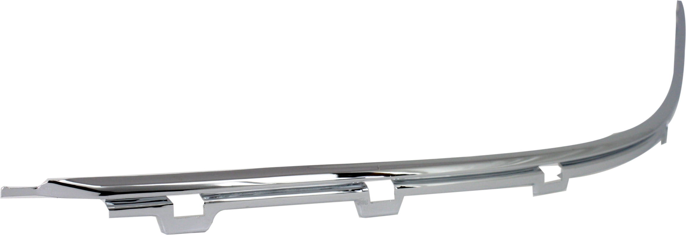 Bumper Trim Compatible With 1997-2000 BMW 528i 540i Front, Right Passenger Side, Outer Chrome