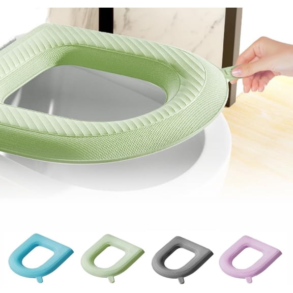 Waterproof Toilet Seat Cushion, 2026 New Toilet Seat Cover Pads, Reusable Green EVA Toilet Seat Cushion, Padded Toilet Seat, Washable Toilet Cover Seat Pad for Home Hotel