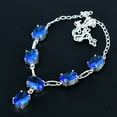 thumbnail image 3 of Tanzanite Quartz Oval Gemstone 925 Sterling Silver Solitaire Necklace 18" VJ 290, 3 of 5