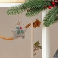 thumbnail image 4 of Wadada Christmas Decorations Indoor Tree Ornaments, 2pcs Burlap Farmhouse Xmas Ornaments, Tree Ball Bell Stocking Shaped Rustic Boho Country Decor for Home Office Family Party, 4 of 8