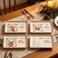 thumbnail image 5 of OJSFQUFP Christmas Rectangular Platter Serve Cookies & Festive Treats Ceramic Serving Tray Santa Reindeer Tree Decor Home Table Celebration, 5 of 7
