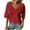 Red-15, variant on Mittory Women's Crochet V Neck Lace Shirt Casual Top Embroidered Bat Sleeve Blouse