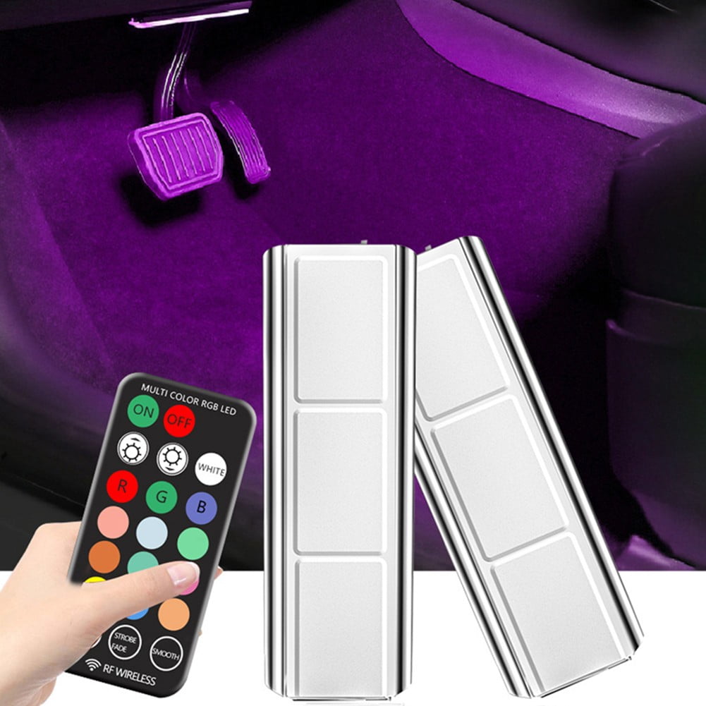 Wireless LED Lights for Car, USB Charge Car Interior Neon Lights RGB
