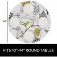 thumbnail image 2 of Leaves Round Tablecloth Different Leaf Branches Waterproof Oil-Proof Table Cover Table Cloth for Indoor Dining, Outdoor Picnic Parties, Camping,Fits for Table 40-44" Inches, 2 of 6