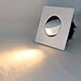 thumbnail image 3 of LUMINTURS 3W LED Wall Recessed Step Stair Lighting Bedside Reading Light Fixture Hidden On/Off Switch Adjustable Warm White-Finish Square, 3 of 4