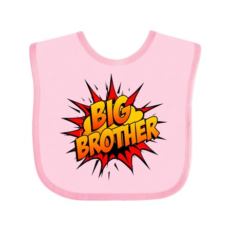 

Inktastic Big Brother Super Hero Gift Baby Boy Bib