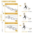 thumbnail image 3 of Dog Leash-Multifunctional Double Ended,for Obedience Training Or Distance Work Easy to Use,Lightweight,Soft&Durable Convertible Hands Free,Crossbody,Over Shoulder (Fuchsia, 2M*2.5CM), 3 of 5