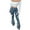Dark Blue, variant on WHLBF UTTOASFAY Womens Pants High Waist Retro Print Flare Pants 70s Vintage Bell Bottoms Bodycon Tapered to Flare Leggings Dark Blue M