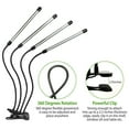 thumbnail image 2 of 4-Head LED Grow Light for Indoor Plants, Full Spectrum Plant Growing Lights (Red/Blue/Mix), 3/9/12H Timer, 10 Brightness & Auto ON/Off, 2 of 11