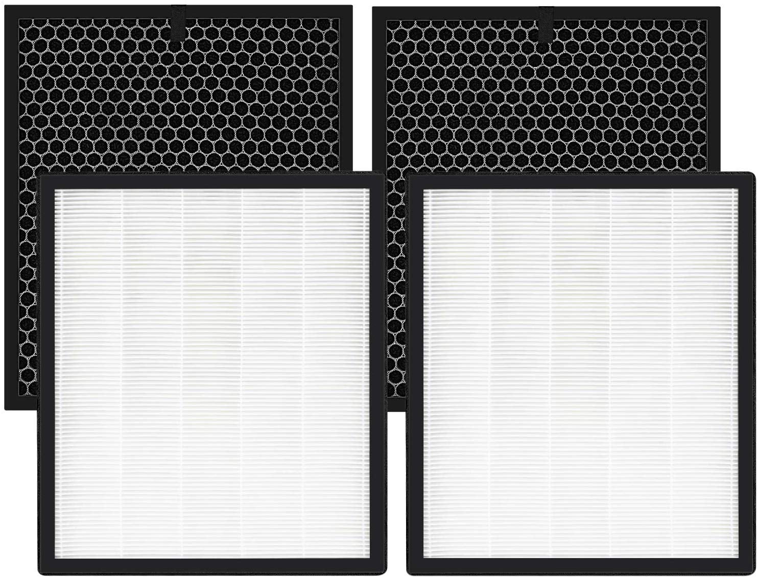 Replacement Filter Set Compatible with LEVOIT LV-H126 1 HEPA, 2 pre-filters 