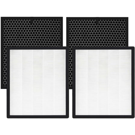 Replacement Filters for LEVOIT LV-PUR131 Air Filter Purifier HEPA Filter and Activated Carbon Pre-Filter (2 Pack)