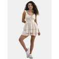 thumbnail image 2 of No Boundaries Romper with Puff Sleeves, Women's, 2 of 5